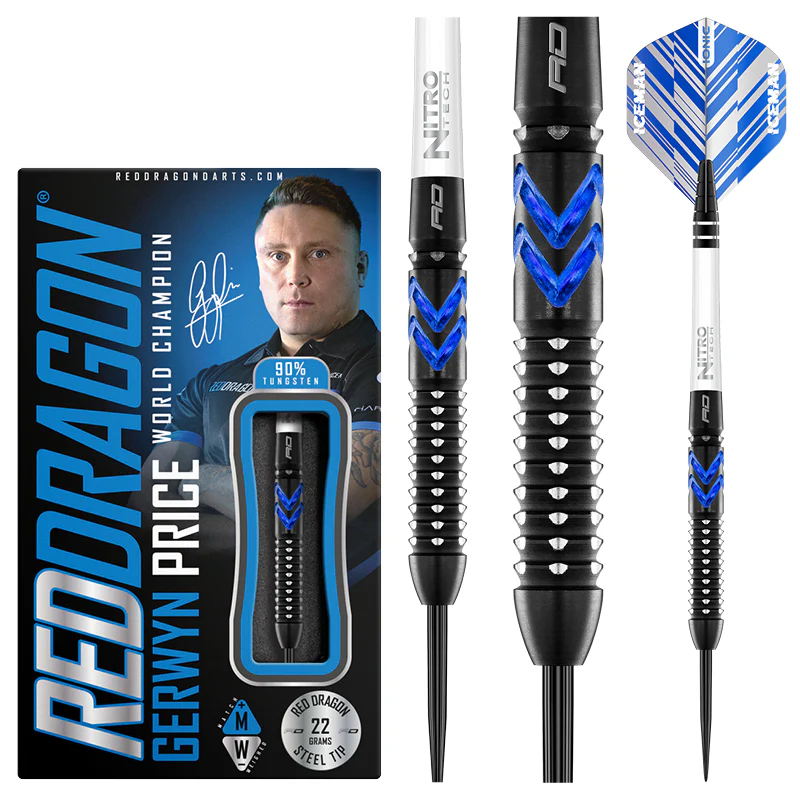 [2254] Red Dragon Gerwyn Price 'Iceman' Blue (22gr)
