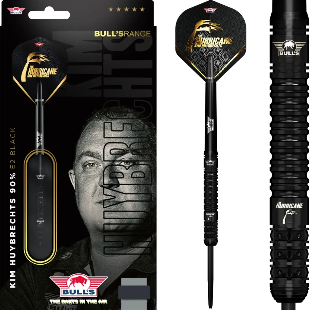 [BU-37123] Bull's Kim 'The Hurricane' Huybrechts E2 Full Black (23gr)